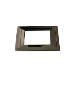Legrand 070295 ergo zama plate 3 modules black gold